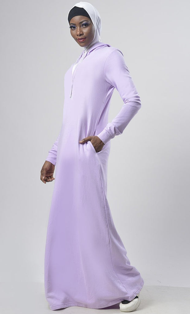 Hooded Fleece Comfort Abaya - EastEssence.com
