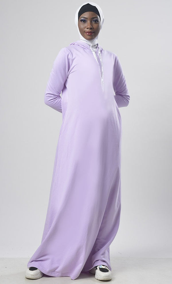 Hooded Fleece Comfort Abaya - EastEssence.com
