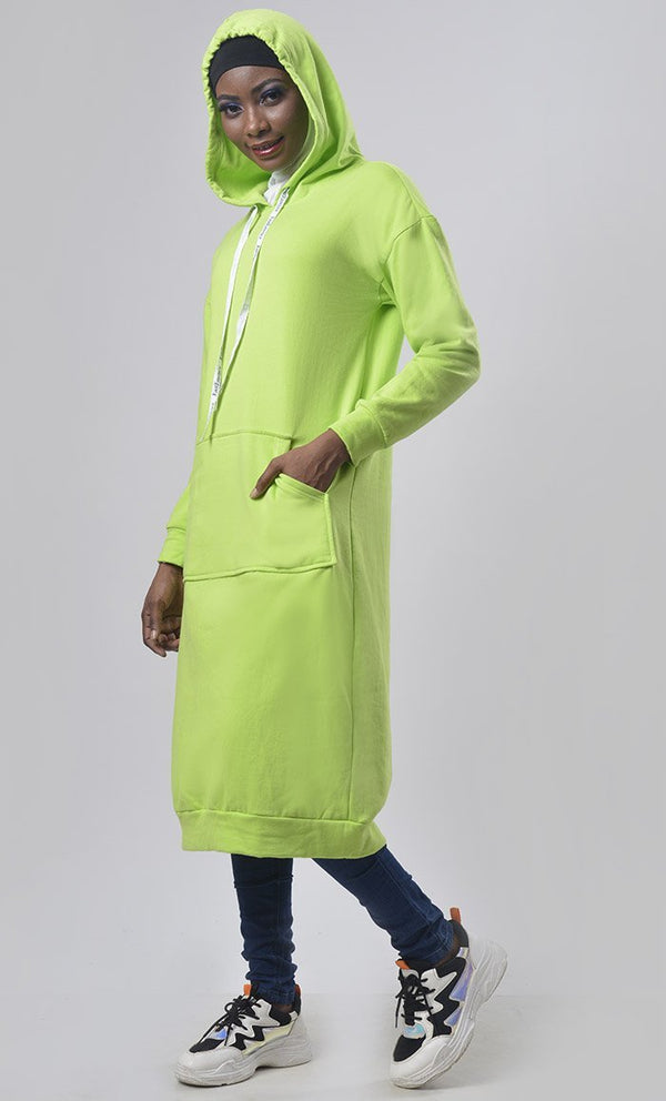 Hooded Fleece Comfort Tunic - EastEssence.com