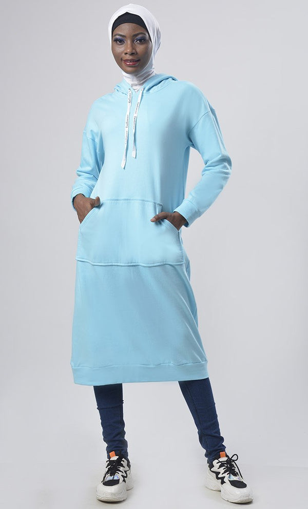 Hooded Fleece Comfort Tunic - EastEssence.com
