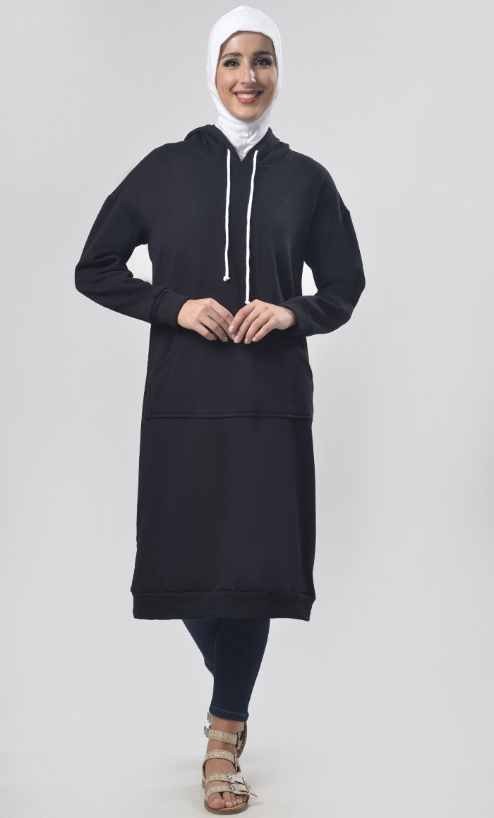 Hooded Fleece Comfort Tunic - EastEssence.com