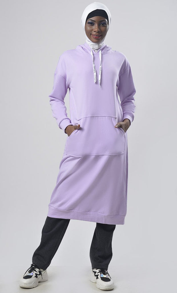 Hooded Fleece Comfort Tunic - EastEssence.com