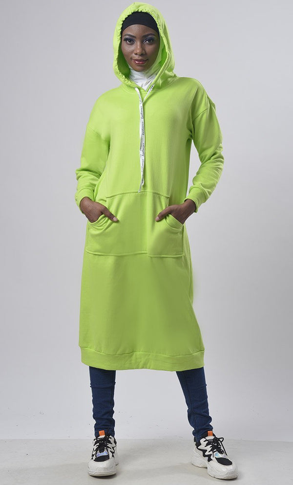 Hooded Fleece Comfort Tunic - EastEssence.com