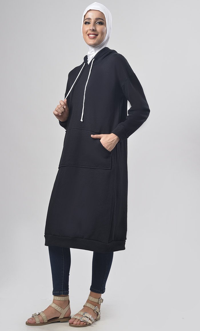 Hooded Fleece Comfort Tunic - EastEssence.com