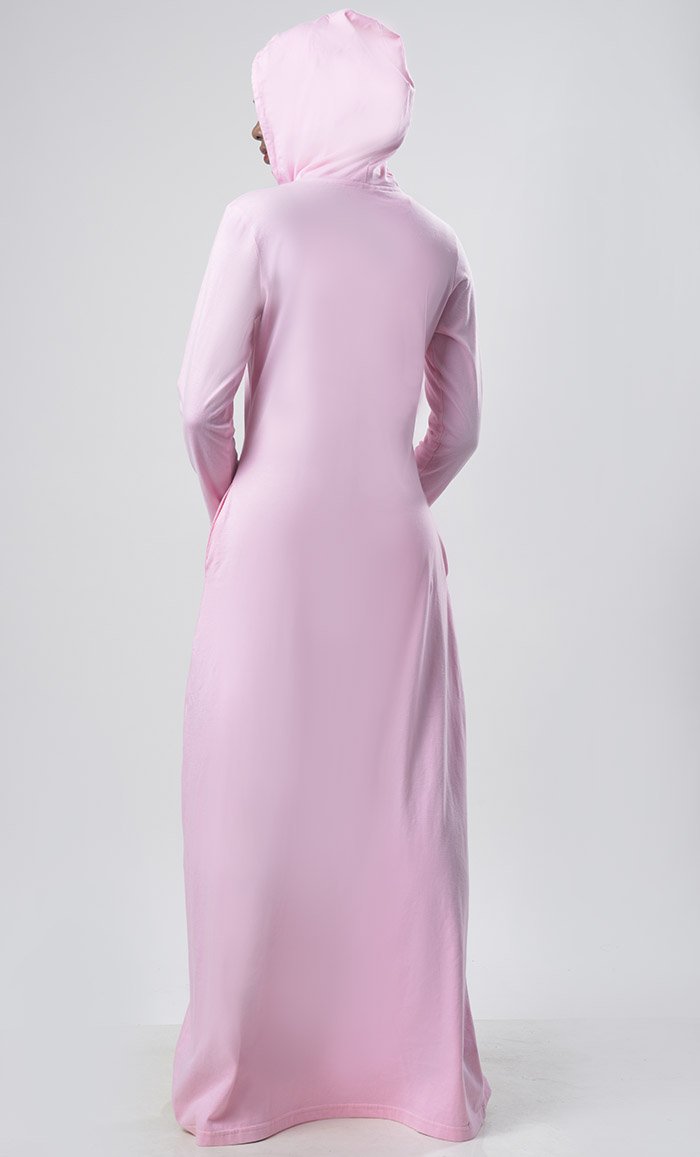 Hooded Jersey Comfort Abaya - EastEssence.com