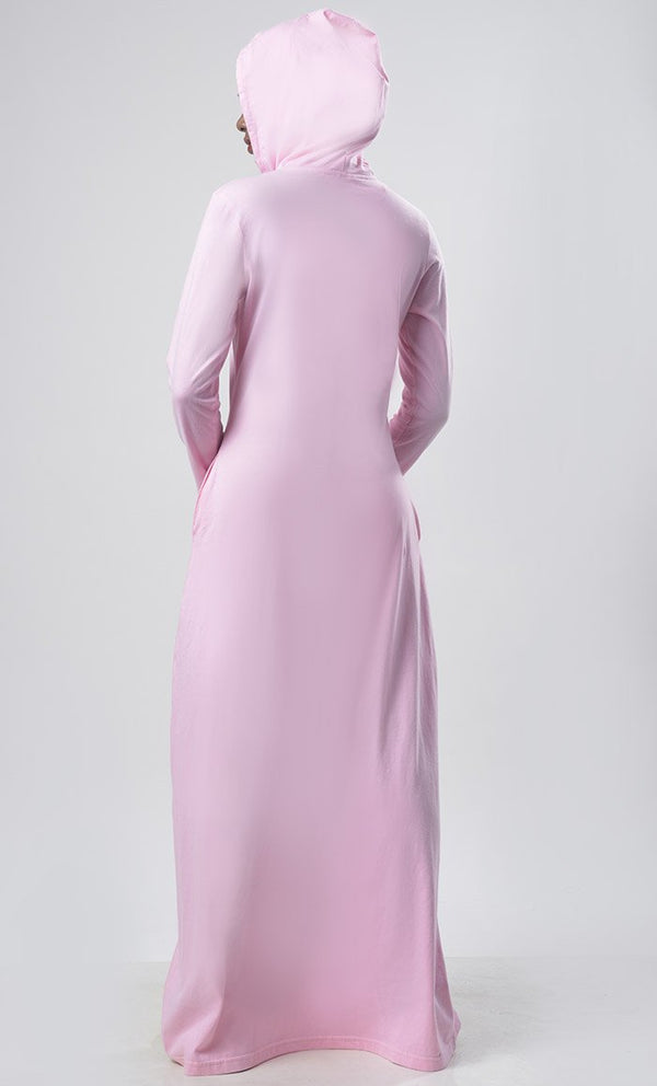 Hooded Jersey Comfort Abaya - EastEssence.com