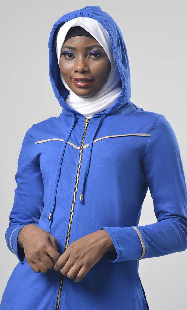 Hooded Jersey Comfort Abaya - EastEssence.com