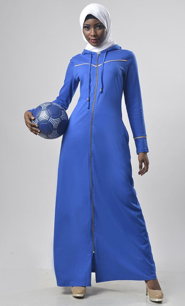 Hooded Jersey Comfort Abaya - EastEssence.com