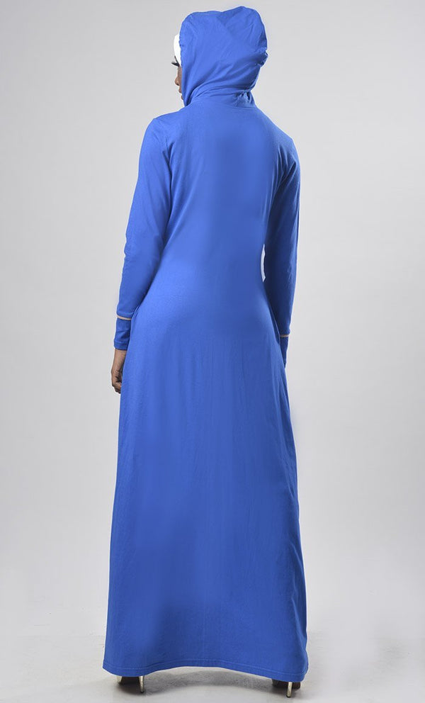 Hooded Jersey Comfort Abaya - EastEssence.com
