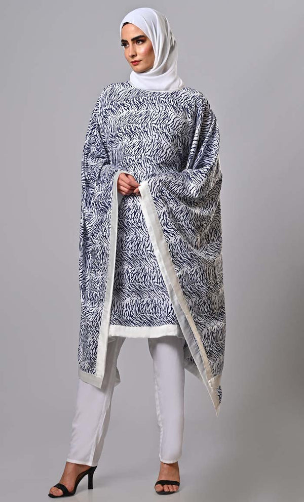 Islamic Animal Print Kaftan Tunic