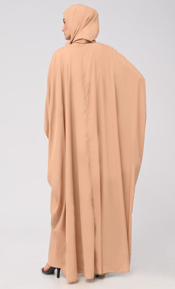 islamic dress designs Powder Pink Islamic Clothing Dress 32814PD