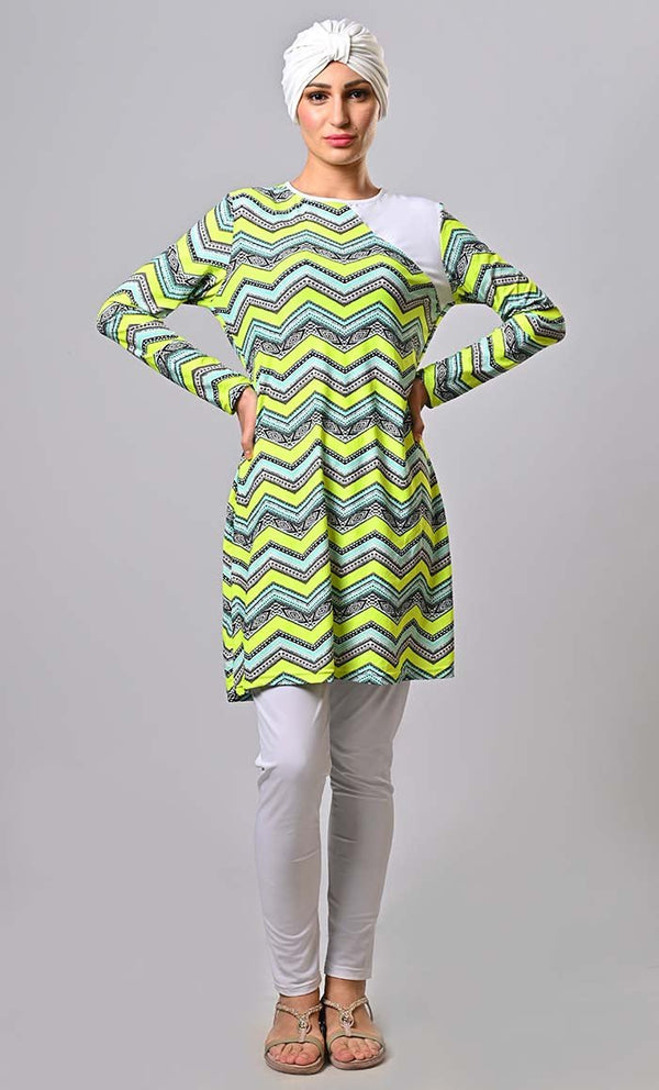 Islamic Modest Aquatic Attire Swimwear With Cap (3Pc Set) - EastEssence.com