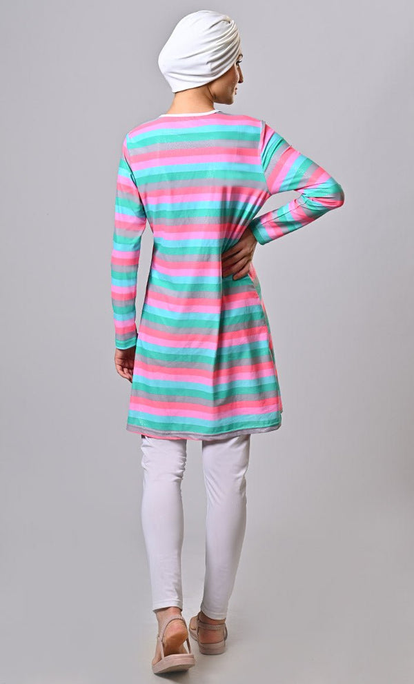 Islamic Modest Wavewear Swimwear With Cap (3Pc Set) - EastEssence.com