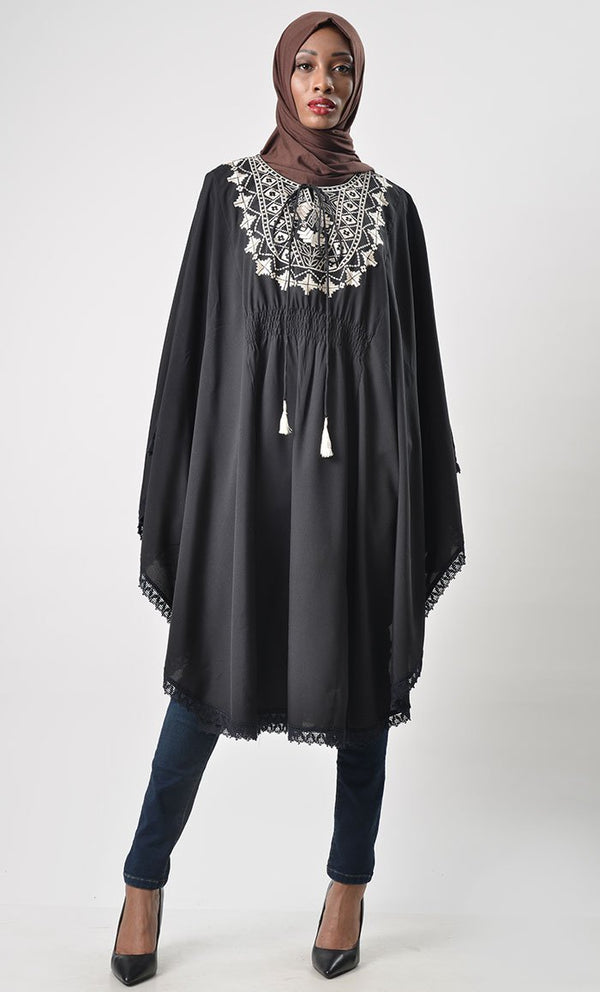 Kaftan Style Embroidered tunic - EastEssence.com