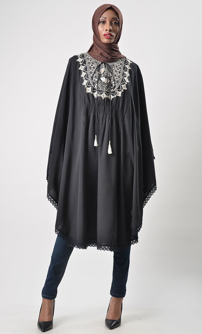 Kaftan Style Embroidered tunic - EastEssence.com