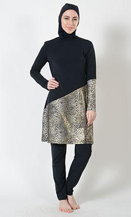 Leopard Print Swimwear Burkini- Final Sale - EastEssence.com