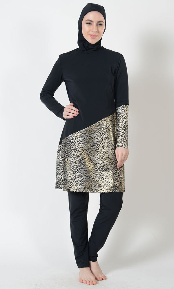 Leopard Print Swimwear Burkini- Final Sale - EastEssence.com