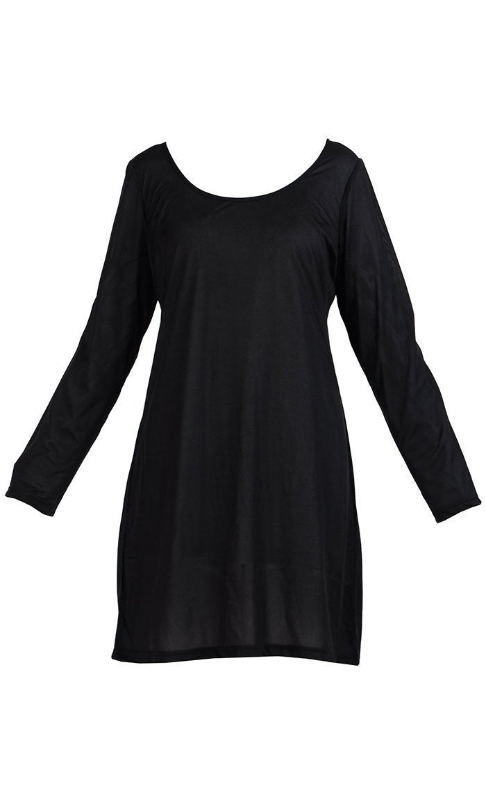 Long Sleeve under dress slip on XL / Black Long Sleeve under dress slip on XL / Black