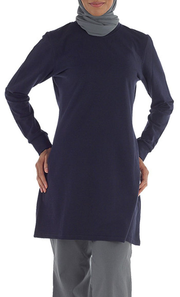 Long sleeved modest gym shirt.- Women's Size - EastEssence.com