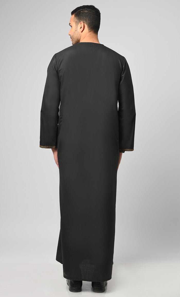 Men's Arabian Golden Embroidery