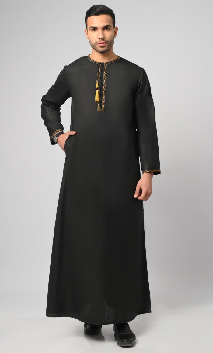 Men's Arabian Golden Embroidery