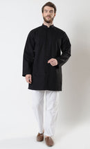 Mens Button Down Cotton Tunic - EastEssence.com