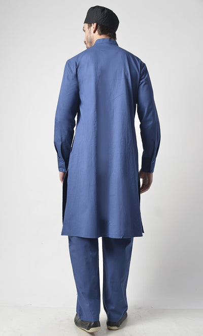 Mens Button Down Cotton Tunic Set - EastEssence.com