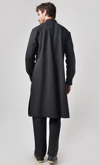 Mens Button Down Cotton Tunic Set