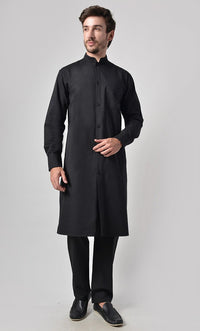 Mens Button Down Cotton Tunic Set