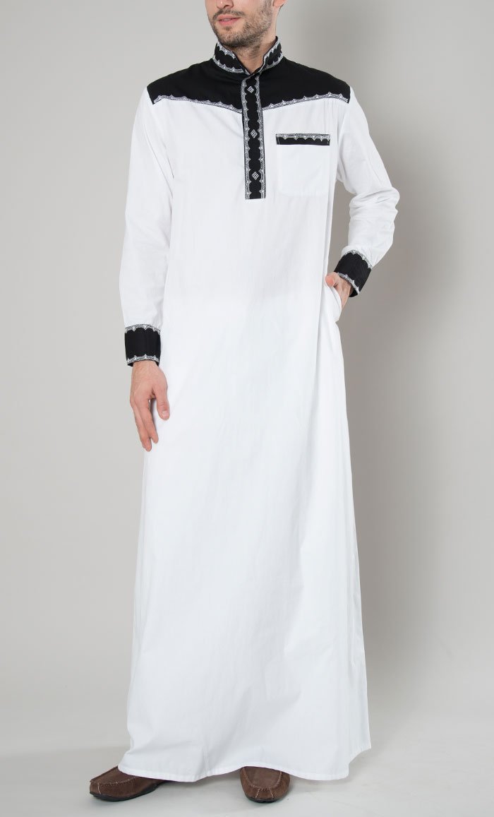 Men's Embroidered West Thobe