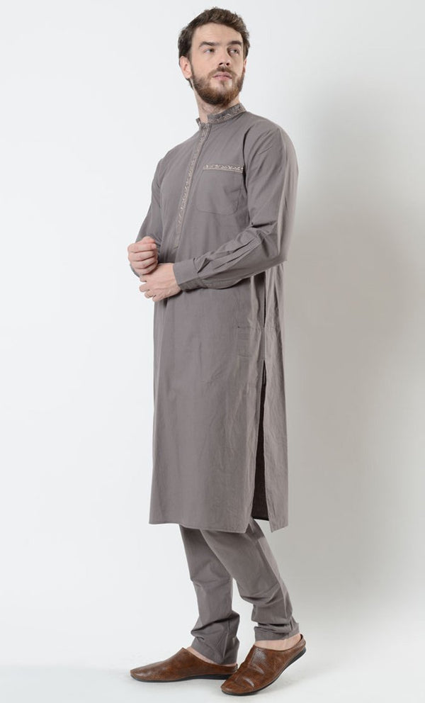 Mens Emroidered Shalwar Kameez Set