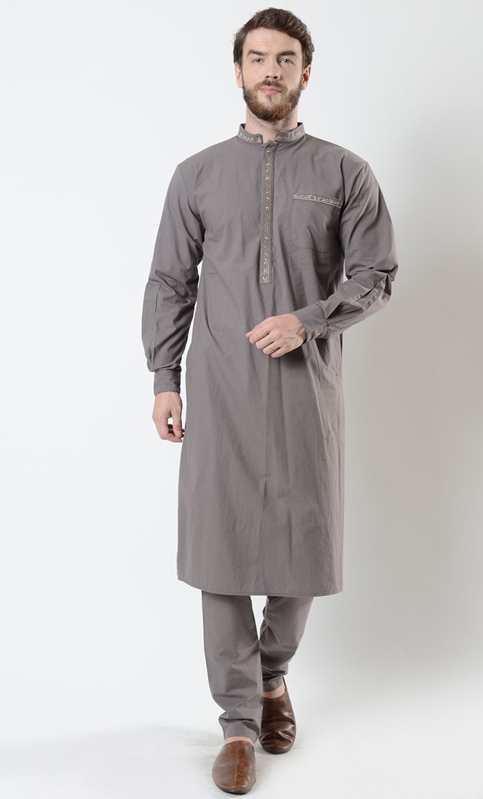 Mens Emroidered Shalwar Kameez Set