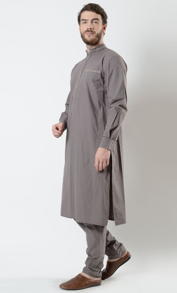 Mens Emroidered Shalwar Kameez Set