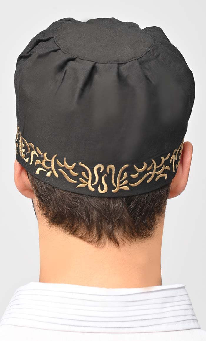 Kufi plissé en coton mercerisé