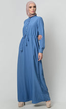 Minimalistic Waist Drawstring Abaya