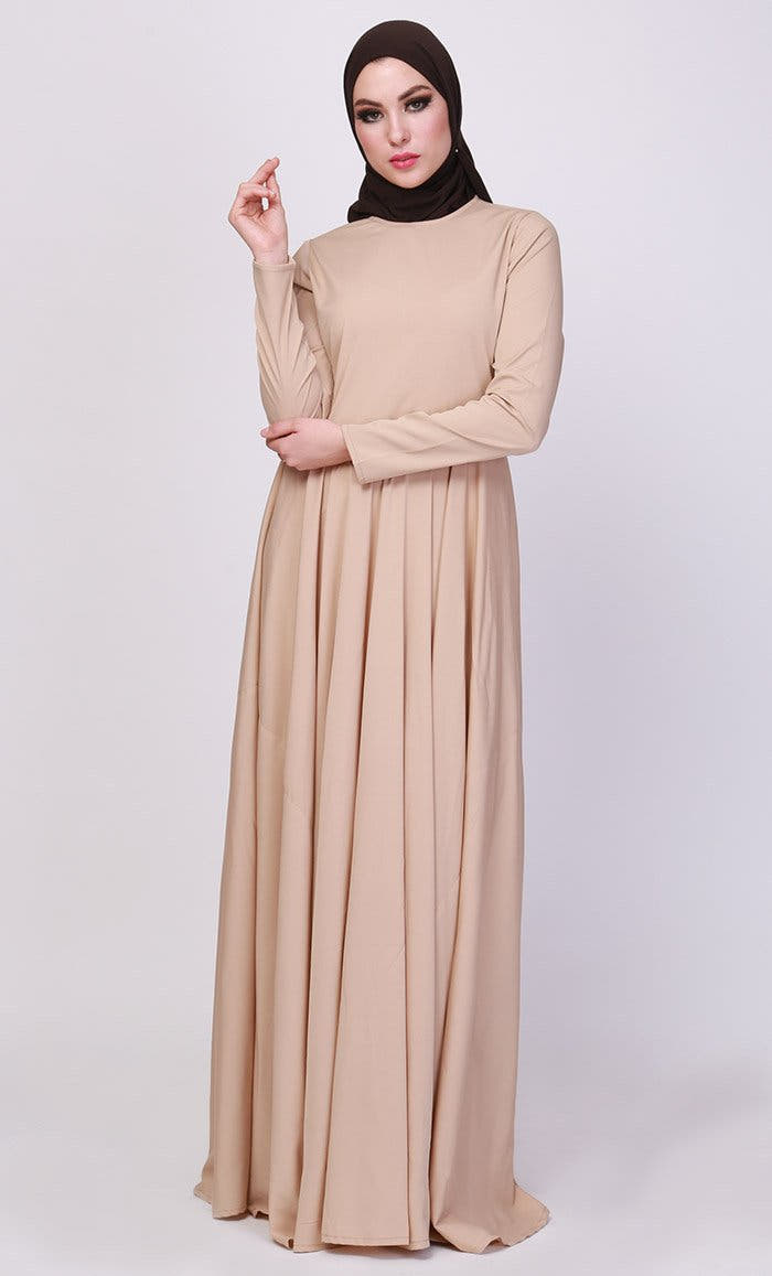 CREPE FLARED ABAYA