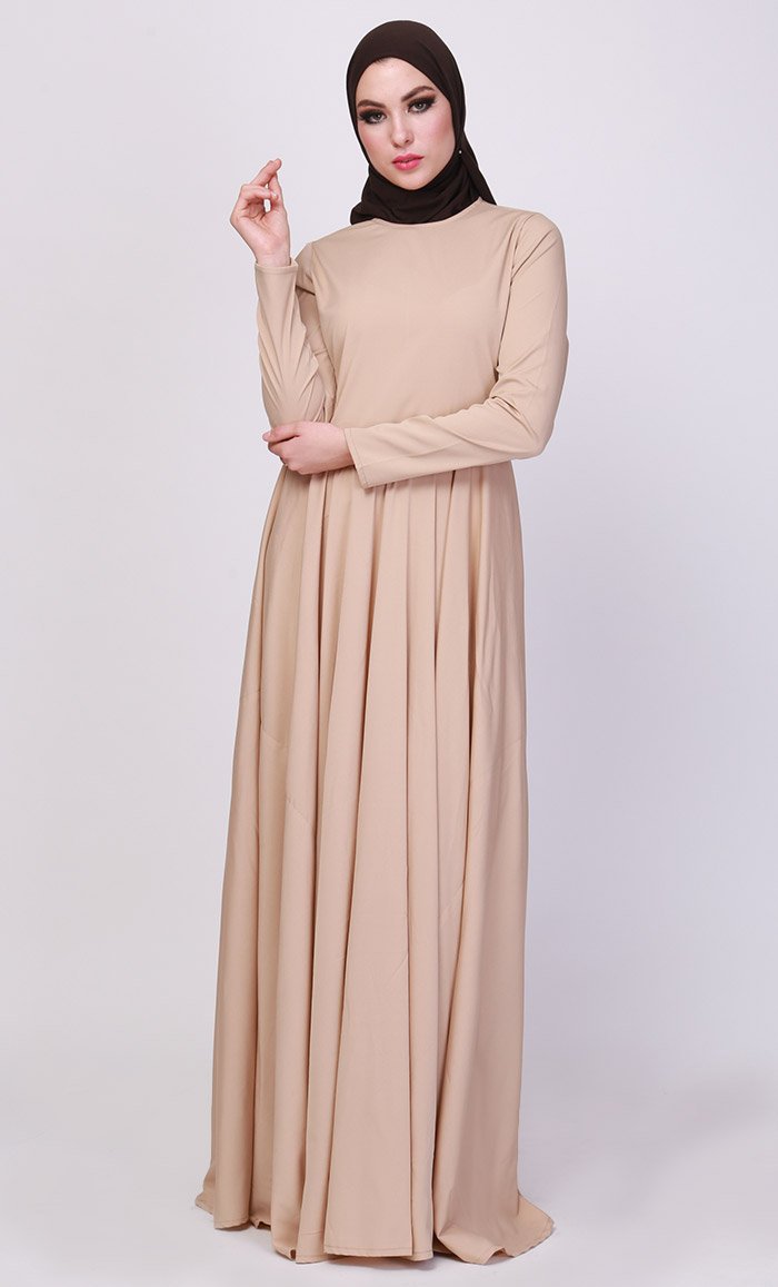 MODERN CREPE FLARED ABAYA - EastEssence.com