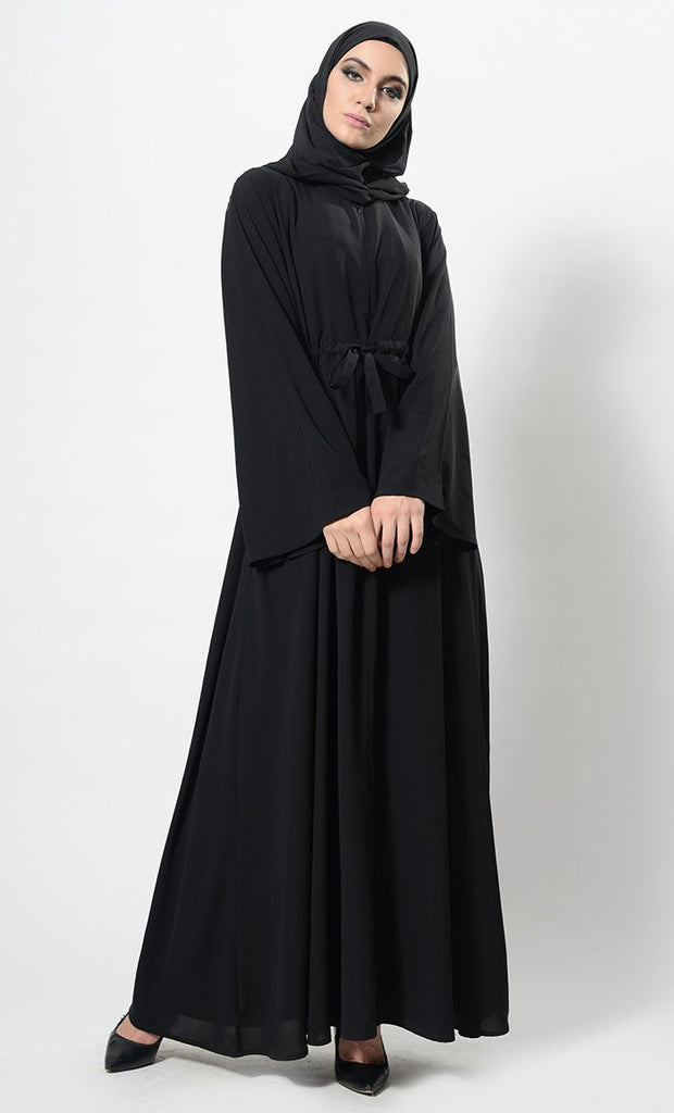 Modern Twist Hooded Abaya Dress And Hijab Set - EastEssence.com