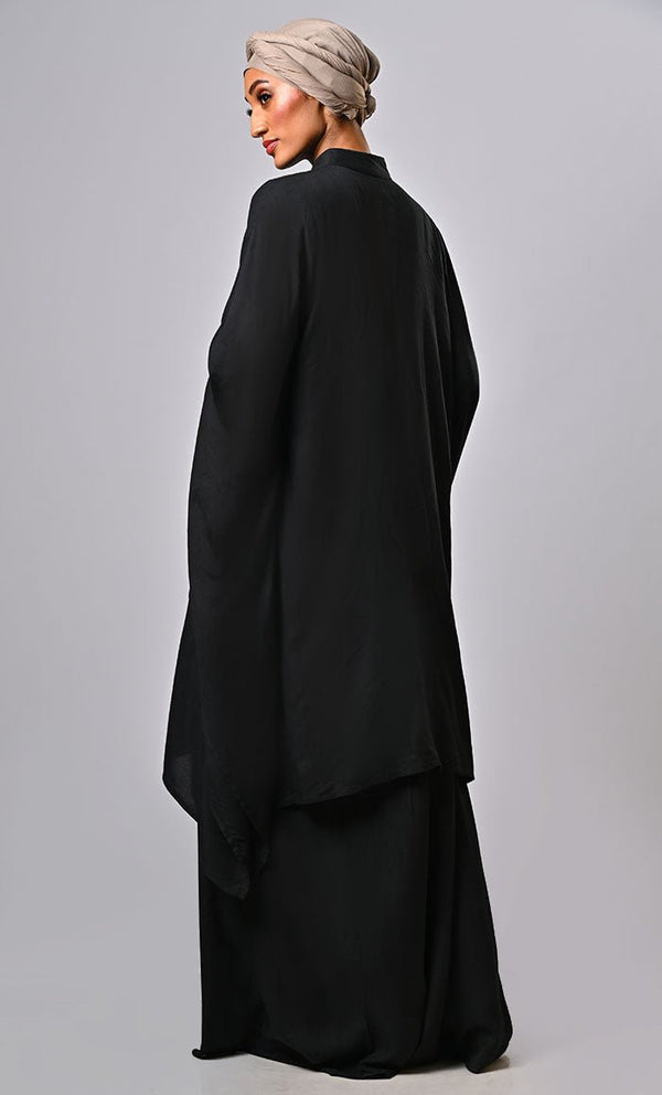 Modest Arabian Haute Couture Kaftan Abaya Dress - EastEssence.com