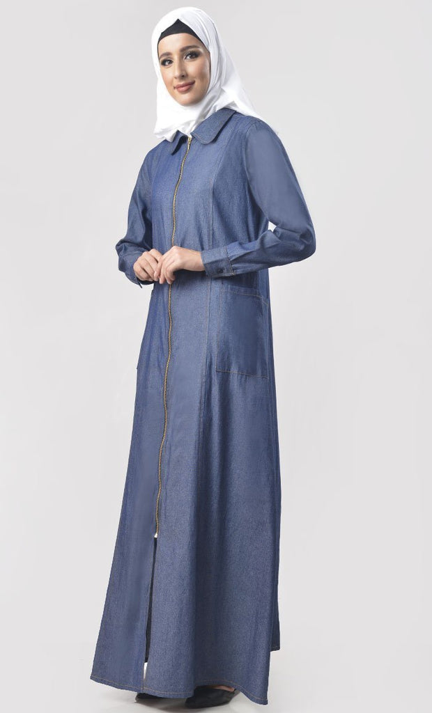 Modest Denim Basic Everdaywear Jilbab - EastEssence.com