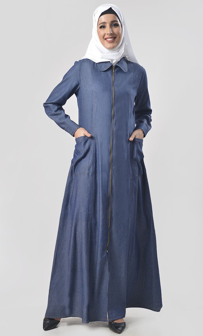 Modest Denim Basic Everdaywear Jilbab - EastEssence.com