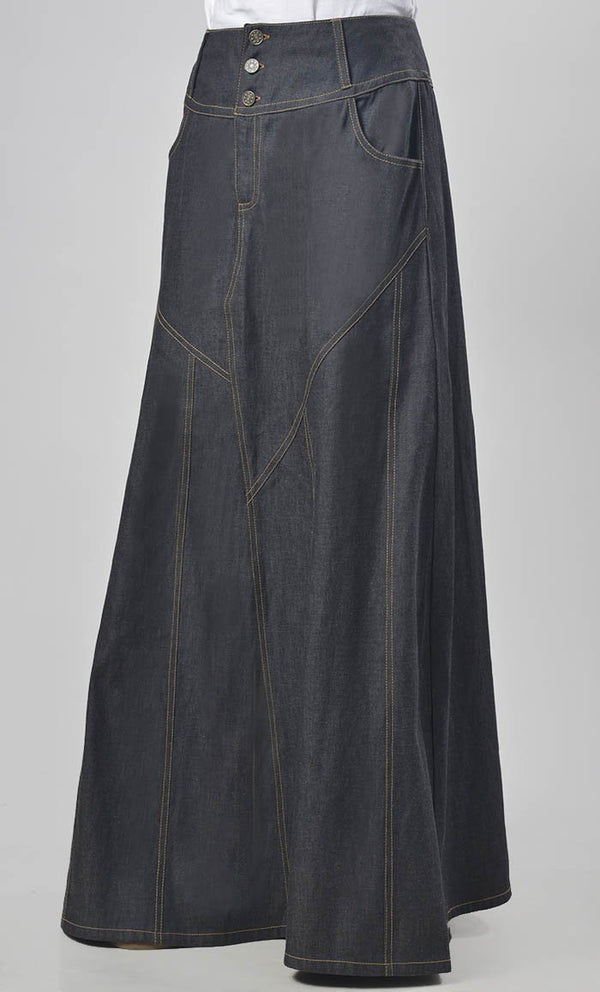 Modest Denim Everyday Wear Skirt - EastEssence.com
