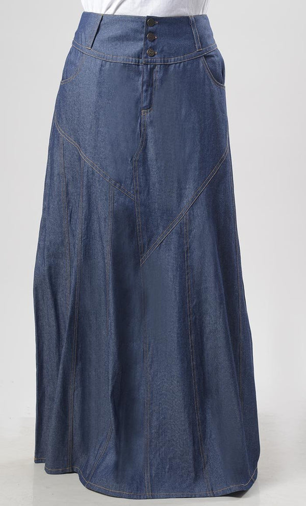 Modest Denim Everyday Wear Skirt