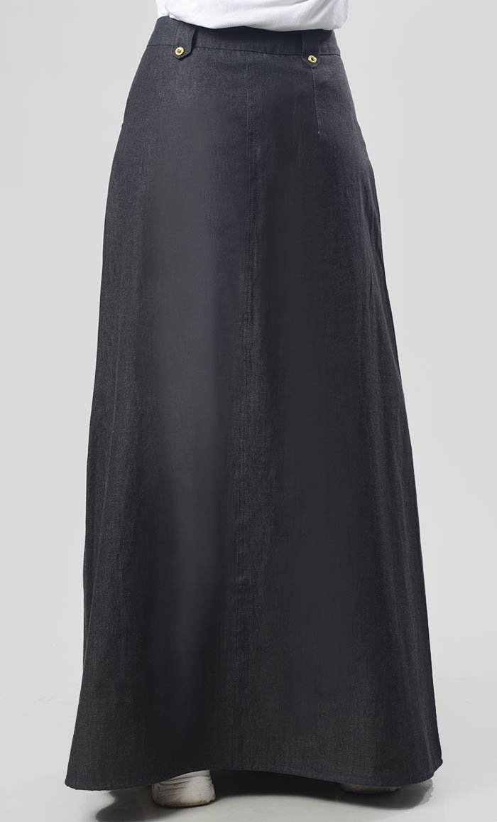 Modest Denim Everyday Wear Skirt - EastEssence.com