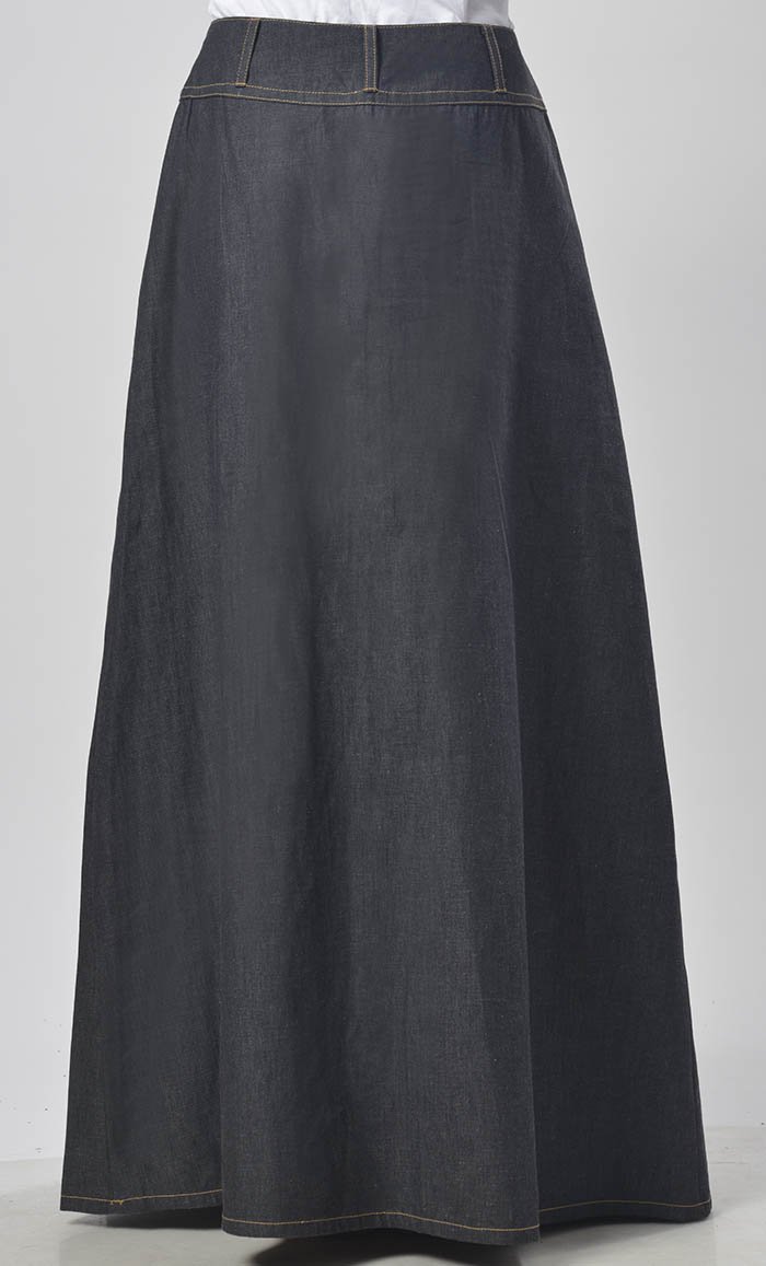 Modest Denim Everyday Wear Skirt - EastEssence.com