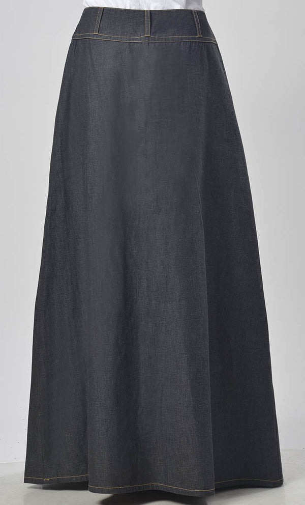 Modest Denim Everyday Wear Skirt - EastEssence.com