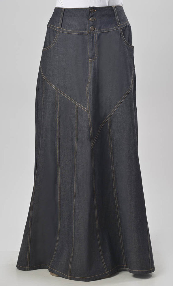 Modest Denim Everyday Wear Skirt - EastEssence.com