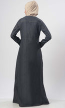 Modest Denim Jacket Style Jilbab - EastEssence.com