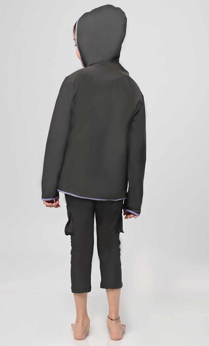 Modest Girl's UV Rays Protected Swimsuit - 2Pc Set - EastEssence.com