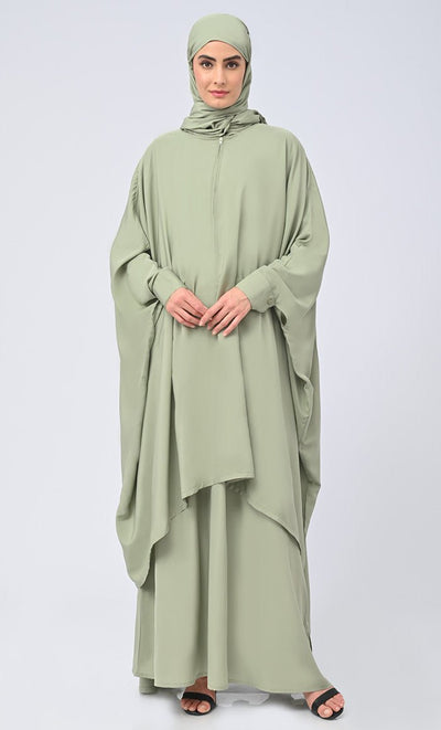 Zipper Double Layer Dress For Women